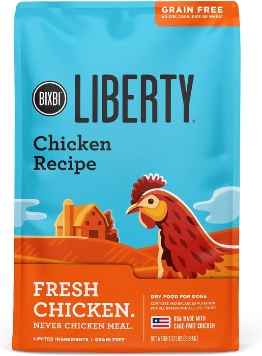 BIXBI-Liberty-Grain-Free-Dry-Dog-Food,-Chicken-Recipe-–-Fresh-Meat,-High-Protein,-983
