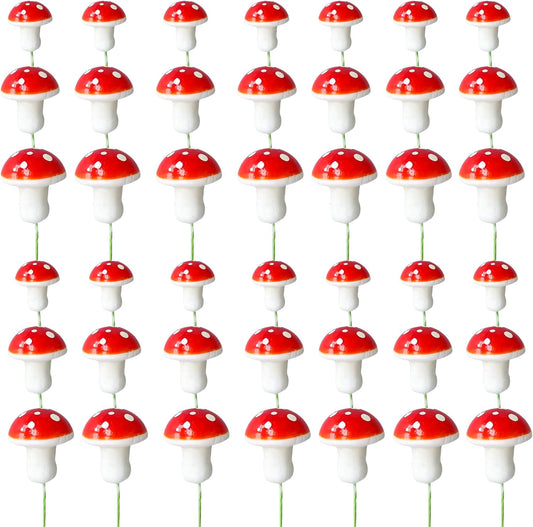 Gyufise-30Pcs-Mushroom-Cake-Decorations-Red-Mini-Mushroom-Toothpicks-Mushroom-Cupcake-Toppers-Cake-for-1706