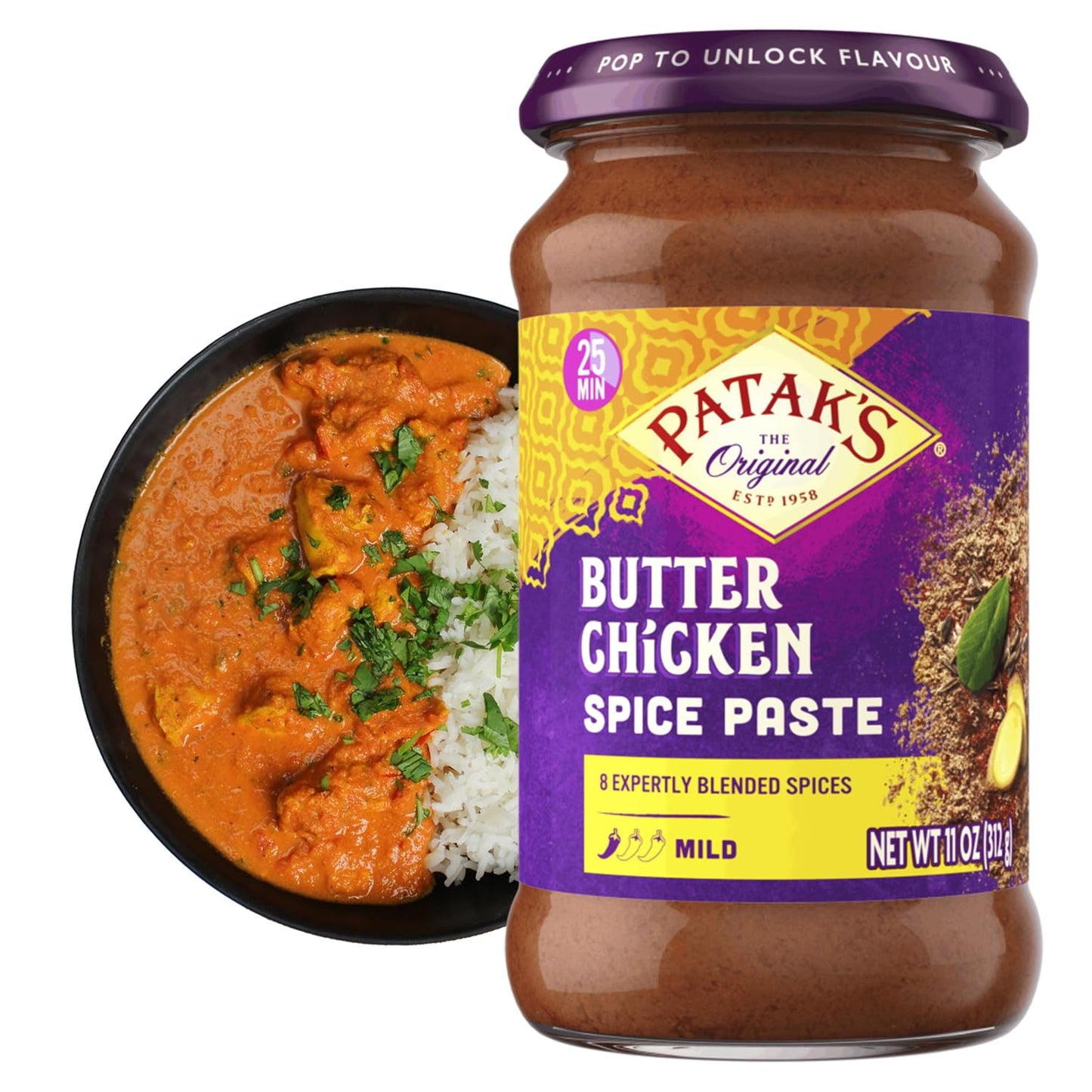 Patak's-Butter-Chicken-Spice-Paste,-Mild-Indian-Curry-with-8-Expertly-Blended-254