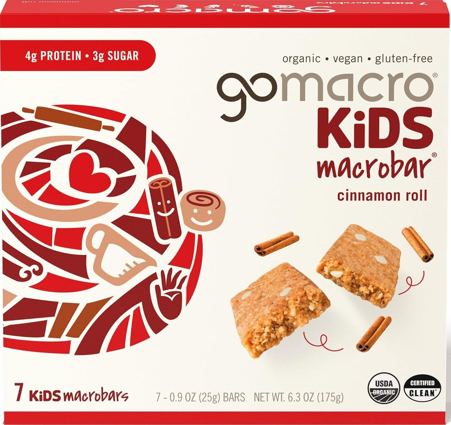 Gomacro,-Bar-Kids-Cinnamon-Roll-Organic,-6.3-Ounce,-7-Count-------1892