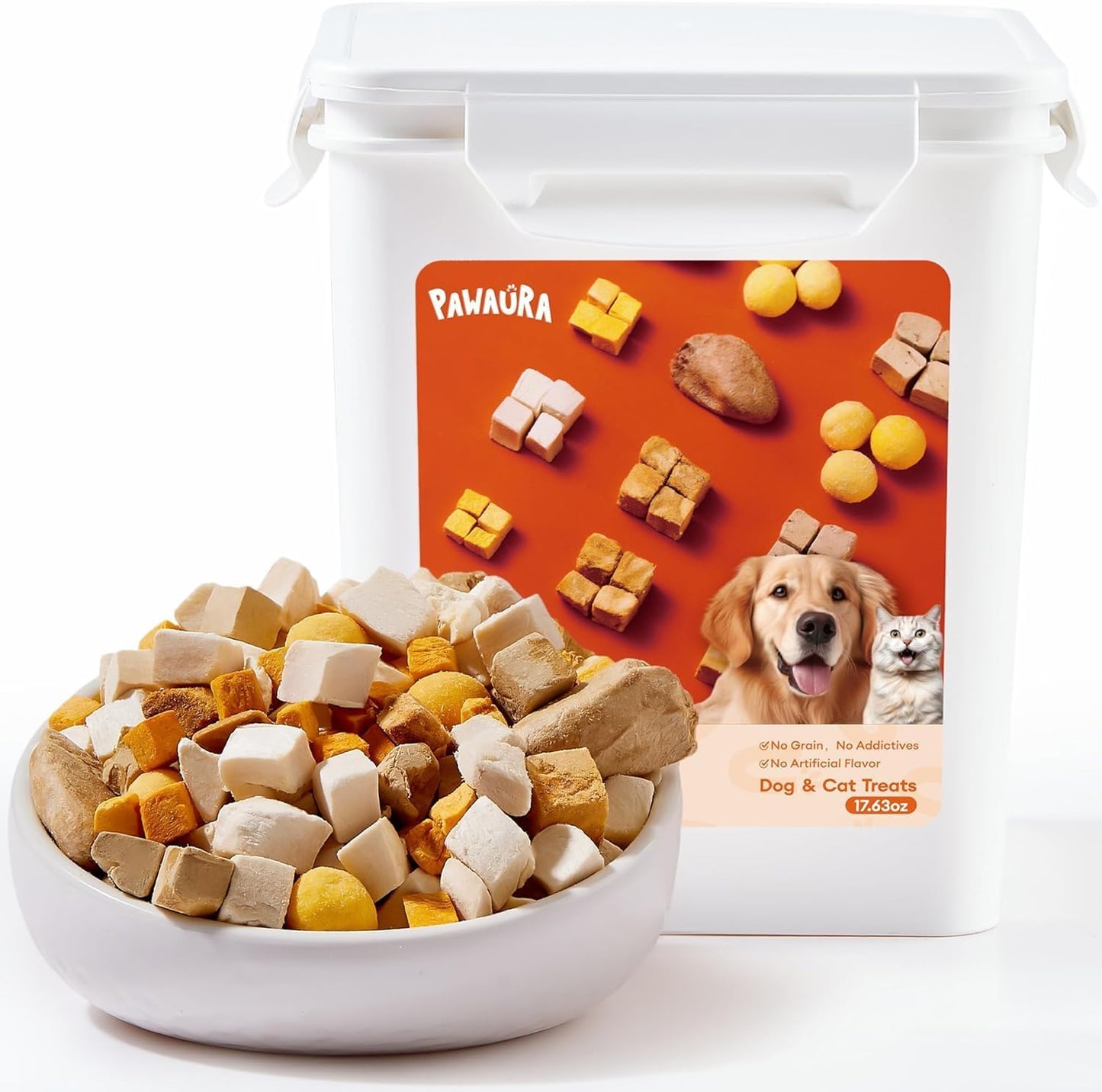 Freeze-Dried-Treats-for-Cats-&-Dogs,-Sealed-Box,-17.63-oz,-Protein-Packed-1583