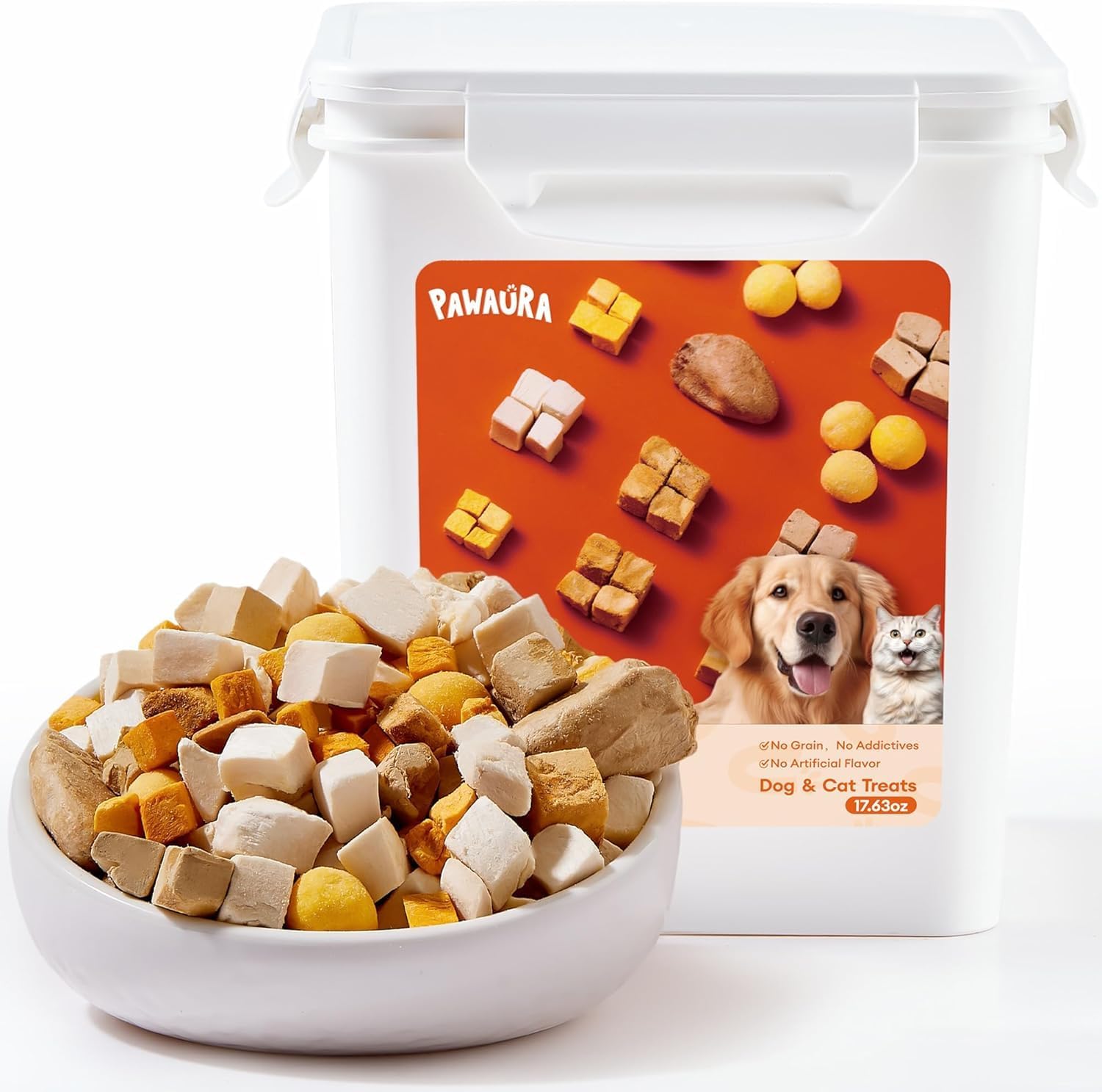 Freeze-Dried-Treats-for-Cats-&-Dogs,-Sealed-Box,-17.63-oz,-Protein-Packed-1583