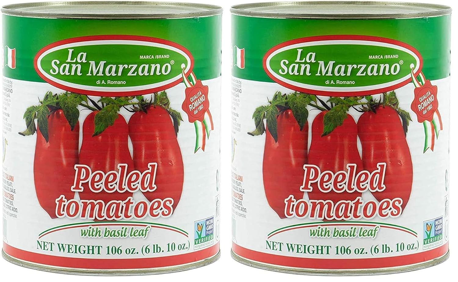 La-San-Marzano---Peeled-Plum-Tomato-Puree-with-Basil,-106-oz-(Pack-11
