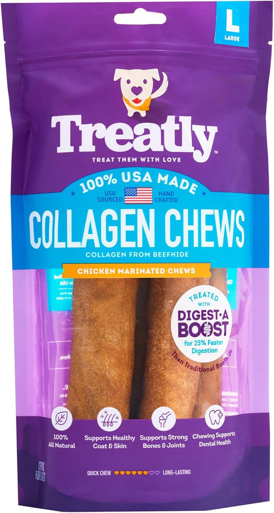 USA-Collagen-Rolls-9-10"-Dog-Chew-Treats---Chicken-Marinade-Flavor,-Count/1-613