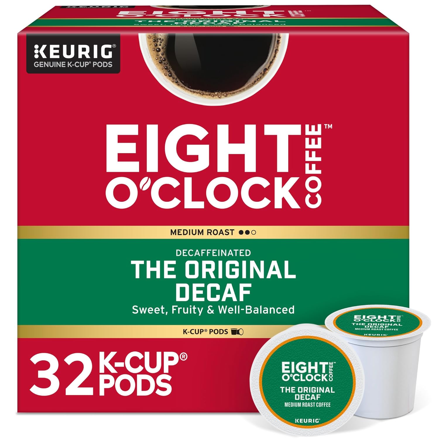Eight-O'Clock-Coffee-The-Original-Decaf,-Single-Serve-Keurig-K-Cup-Pods,-Medium-Roast-Coffee-3036