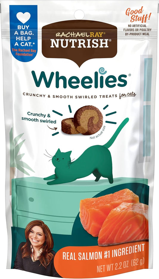 Rachael-Ray-Nutrish-Wheelies-Cat-Treats,-Salmon,-2.2-(Pack-3