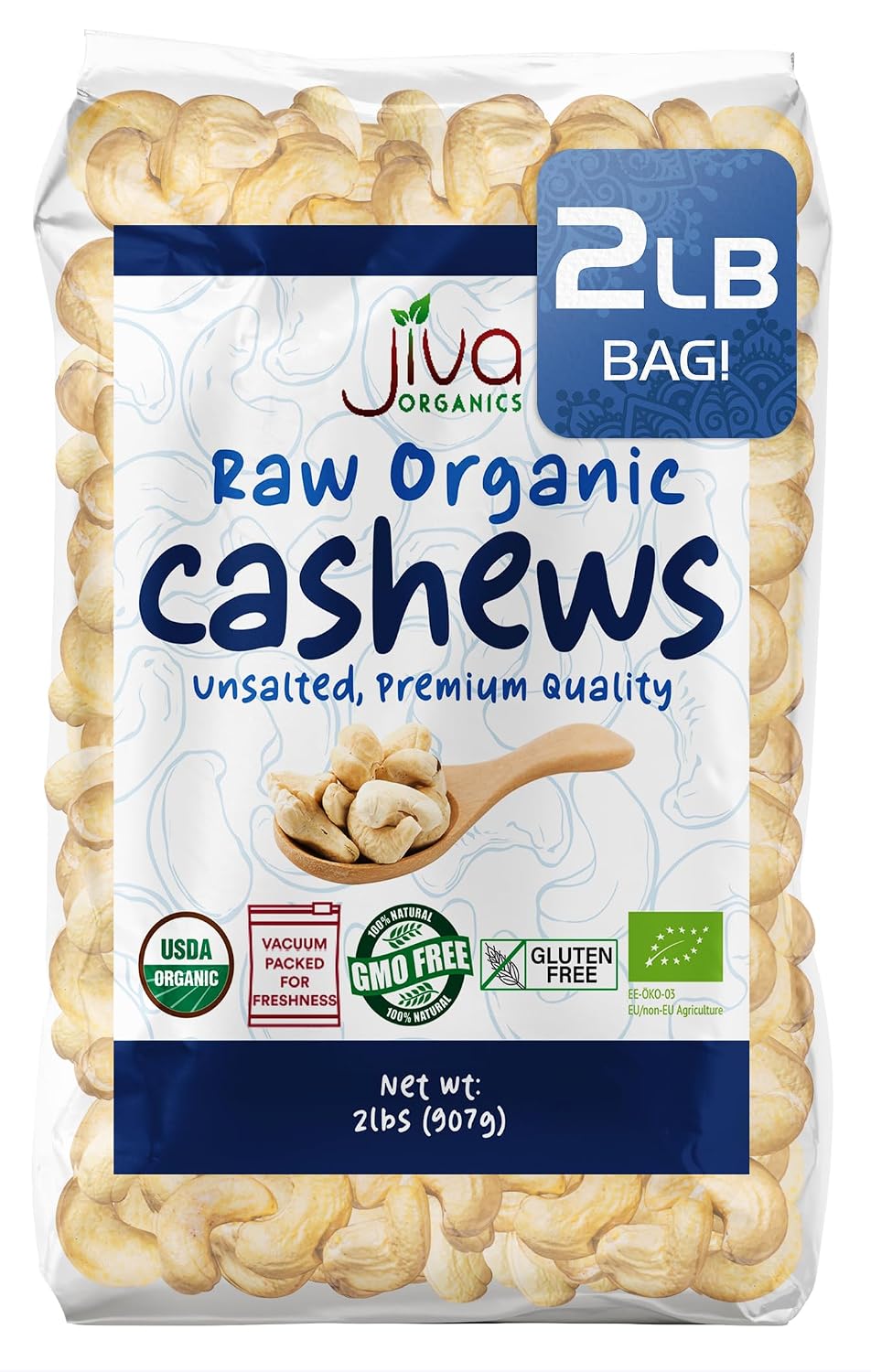 Organic-Raw-Cashews-2-LB-Bag,-Gluten-Free,-Non-GMO,-Vegan,-Whole-Raw--Nuts,-Unsalted,-Unroasted,-&-1097