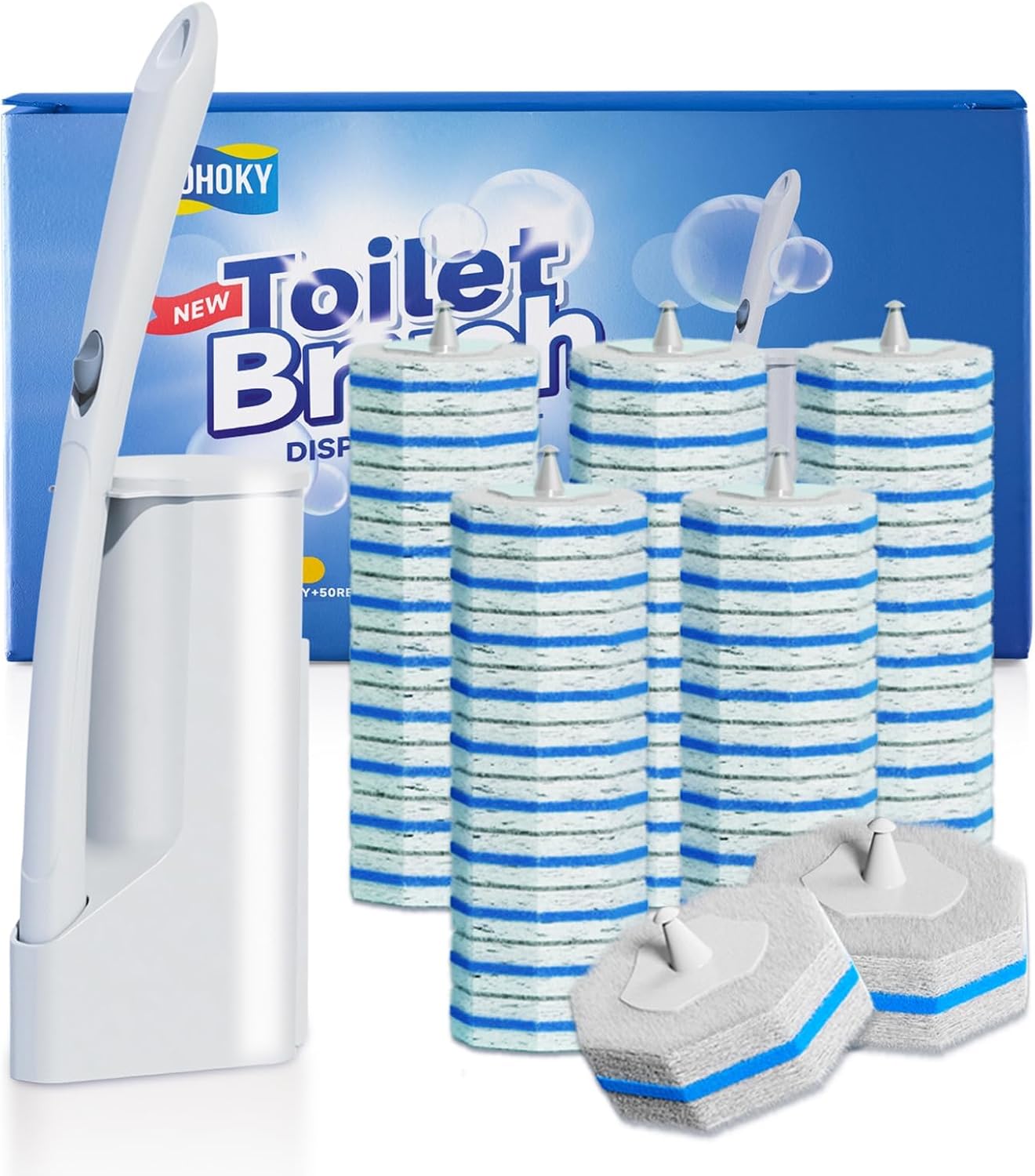 Disposable-Toilet-Brush-Cleaning-System-with-50pcs-Refills-Pads-Replacement-Heads,-Toilet-Cleaning-Stick,-Wall-1207
