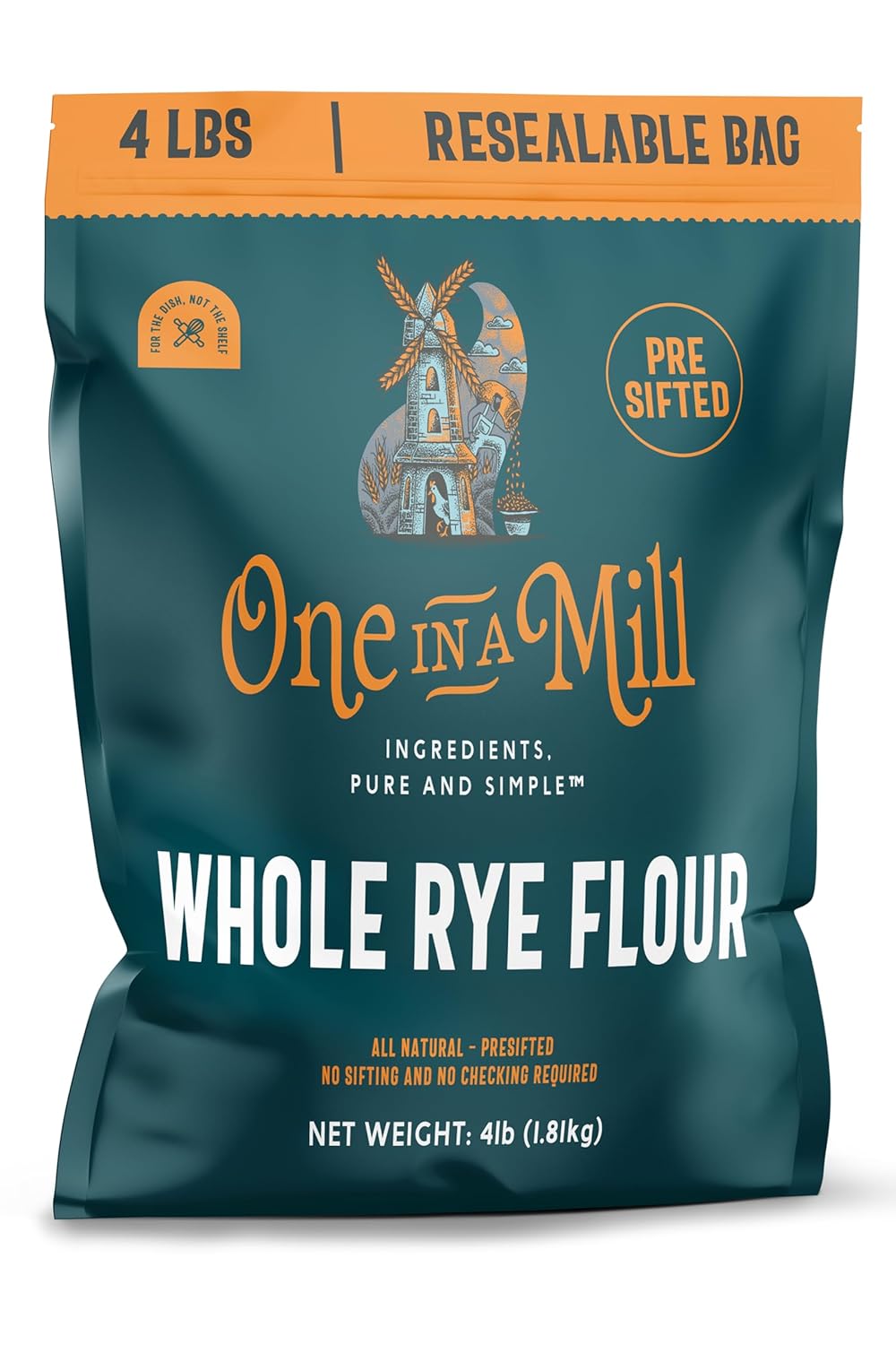 One-in-a-Mill-Whole-Rye-Flour-4LB-|100%-All-Natural-Unbleached-Pre-sifted-Flour-Baking-2113