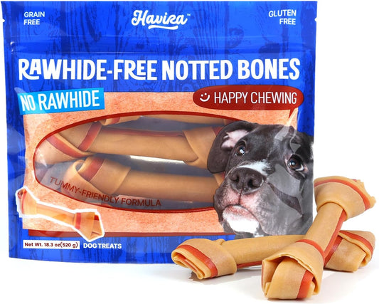 Havira-Rawhide-Free-Dog-Chew-Bone,-Puffed-Peanut-Flavor-10-Count-Pack,-468