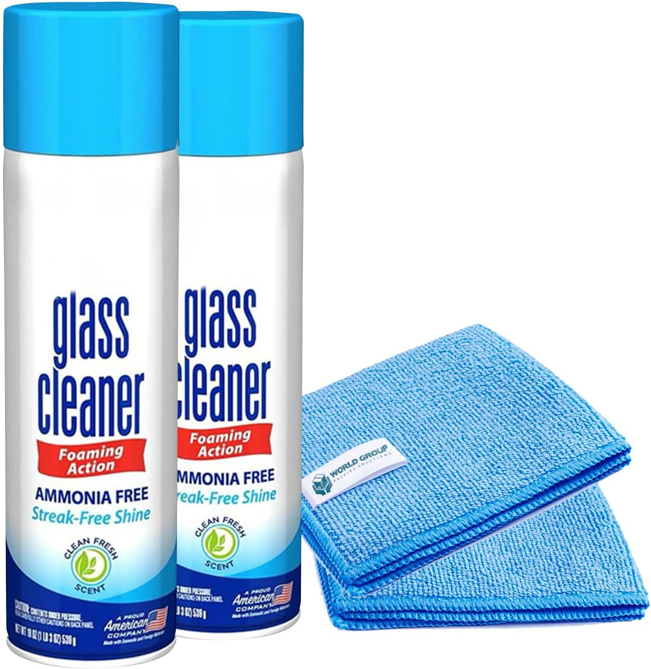 Glass-Cleaner-Foam,-Foaming-Action-&-Spray,-19oz---2-3582