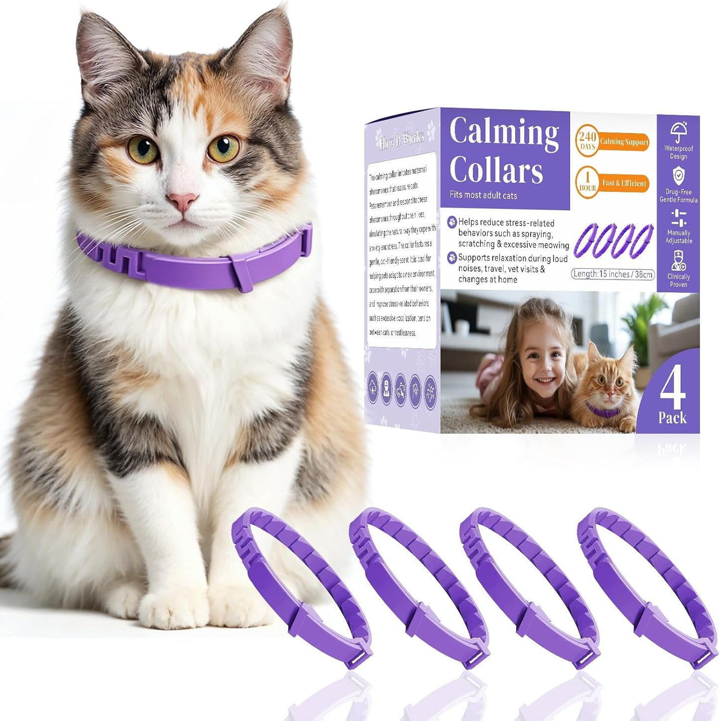Calming-Collar-for-Cats,-4-Pack-Cat-Pheromone-Collar,-60-Day-Each,-240-Days-1235