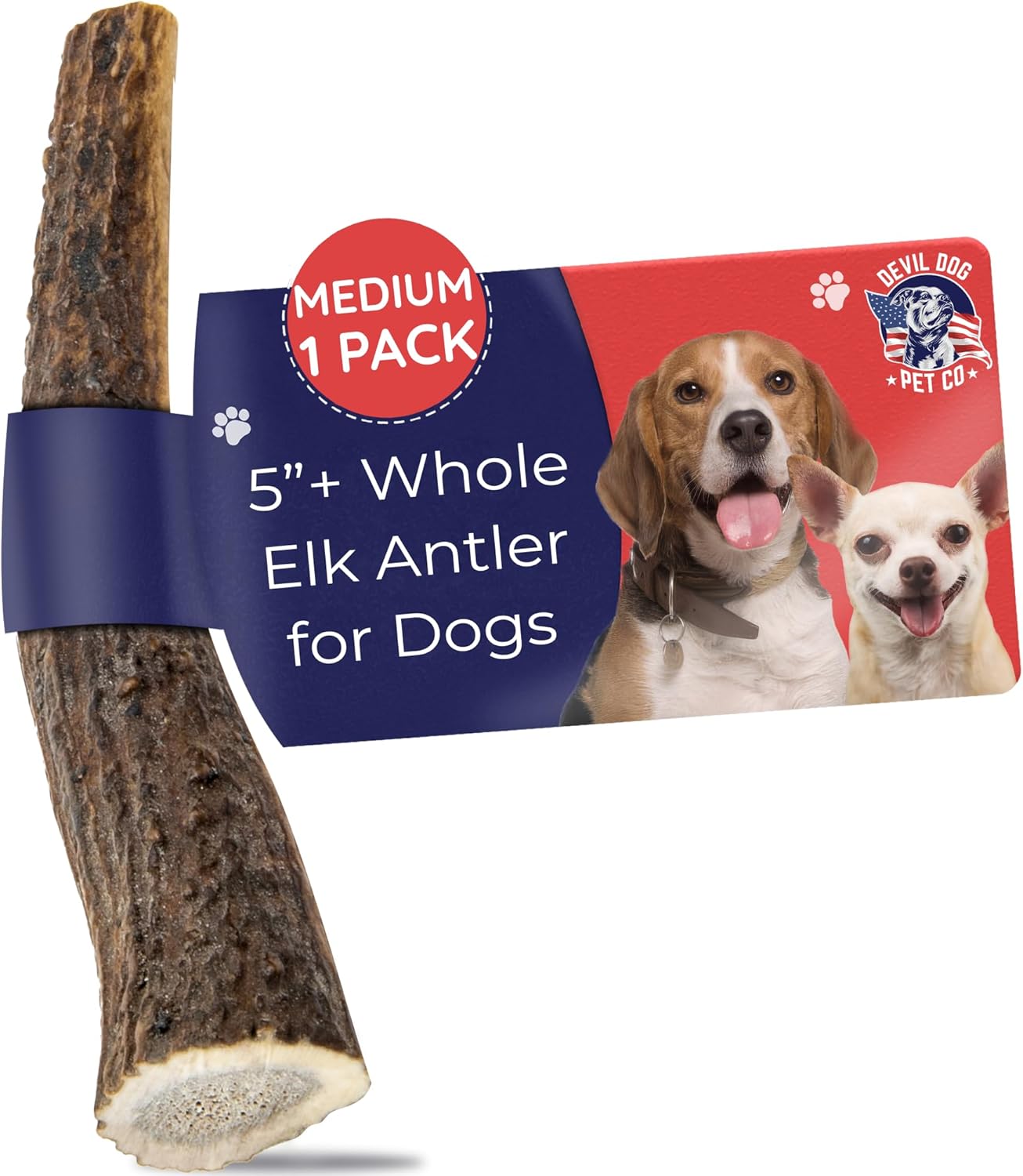 Elk-Antlers-for-Dogs,-Medium-5"+,-1-Pack,-3936