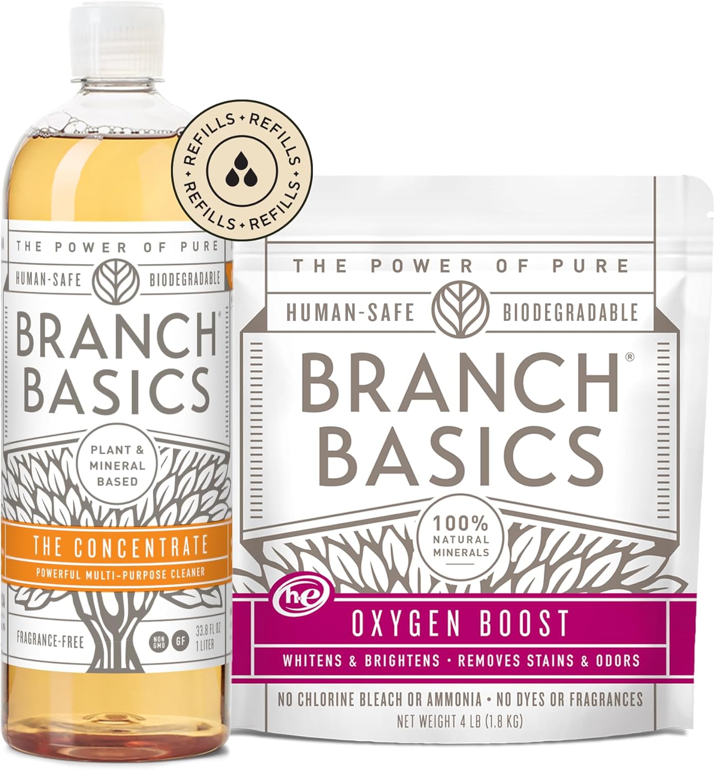 Branch-Basics-Concentrate-+-Oxygen-Boost-REFILL:-Stain-Remover-and-3556