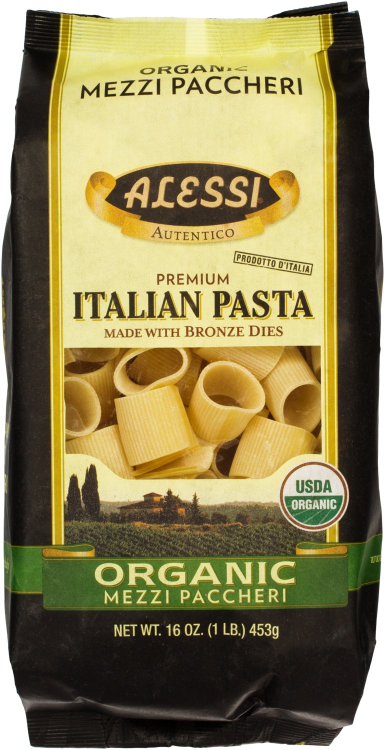 Alessi-Italian-Organic-Mezzi-Paccheri,-1-Pound-(Pack-415