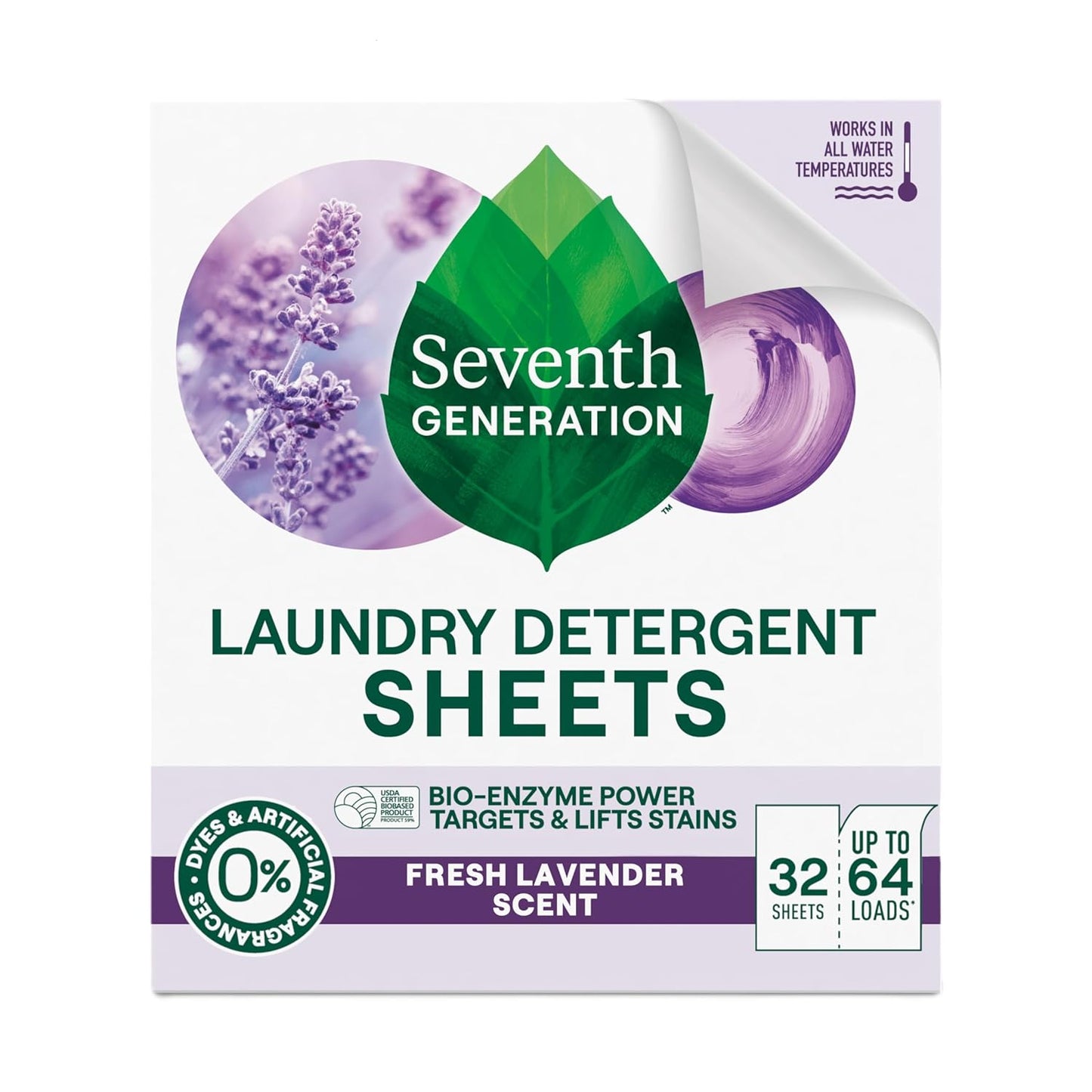 SEVENTH-GENERATION-Lavender-Laundry-Sheets,-32-CT-----------1331