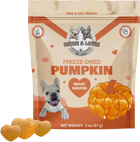 Benji-&-Louie-Freeze-Dried-Pumpkin-for-Dogs-and-Cats,-Heart-Shaped---Natural-209