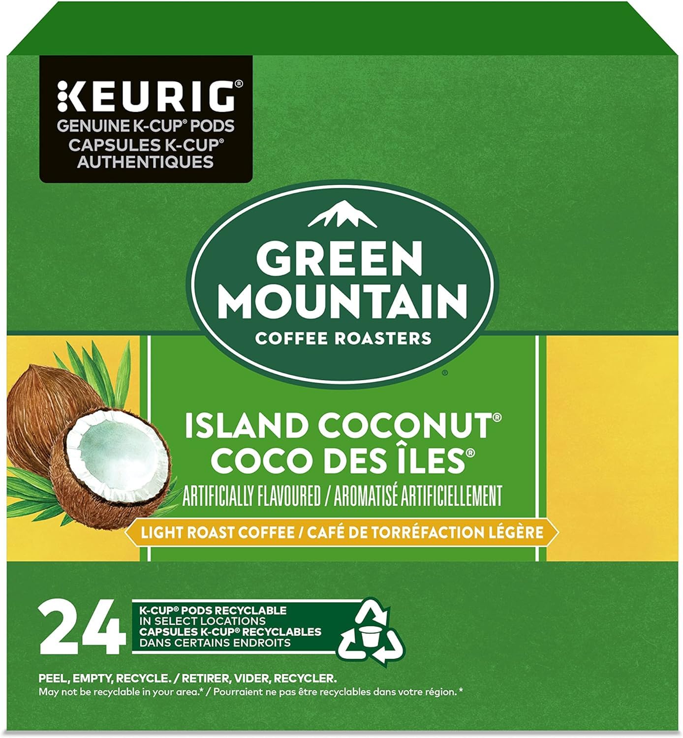 Green-Mountain-Coffee-Roasters-Island-Coconut,-Single-Serve-Keurig-K-Cup-Pods,-Flavored-Coffee,-24-2279