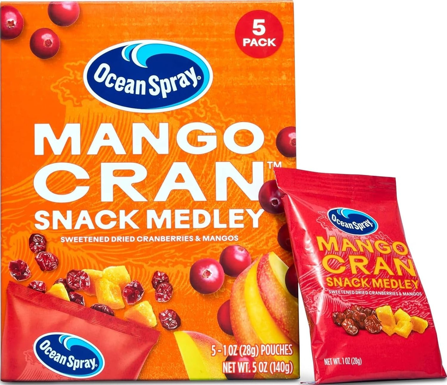 Ocean-Spray®-Mango-Cran™-Snack-Medley,-Cranberry-and-Mango-Dried-Fruit--Snack,-1-Oz-5-327