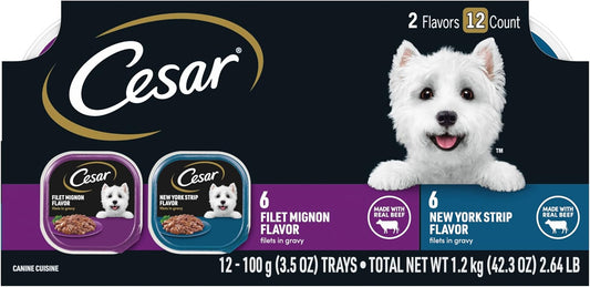 Cesar-Gourmet---Comida-húmeda-para-perros,-paquete-de-2905