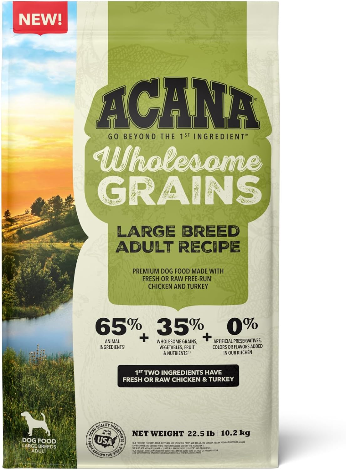 ACANA-Wholesome-Grains-Dry-Dog-Food-Large-Breed-Adult-Recipe-22.5lb-Bag---1602