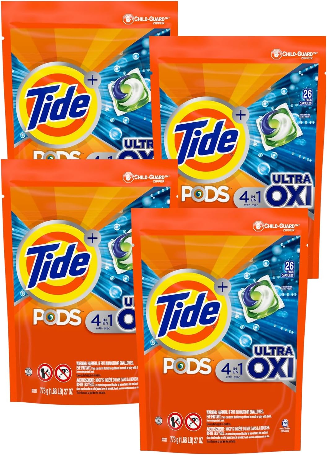 Tide-PODS-Ultra-Oxi-4-in-1-Laundry-Detergent-Pacs,-26-Count,-810