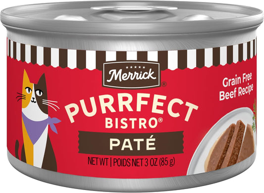 Merrick-Purrfect-Bistro-Grain-Free-Premium-Soft-Canned-Pate-Adult-Wet-Cat-Food,-1138