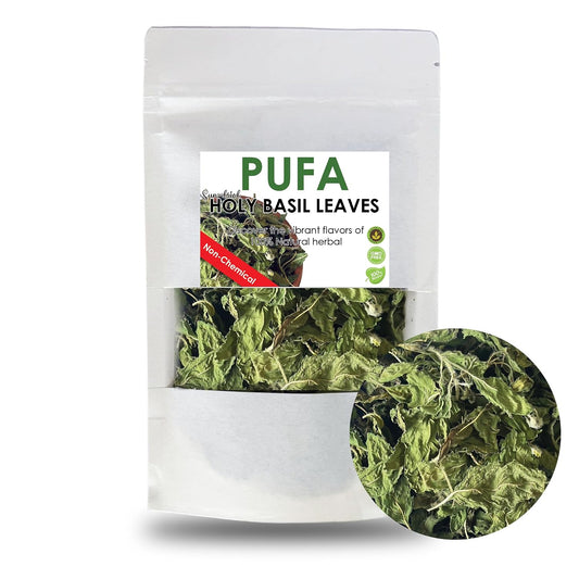 PUFA-Dried-Thai-Holy-Basil-Leaves,-Tulsi-Cooking-Herbs-and-Spices,-Asian-3