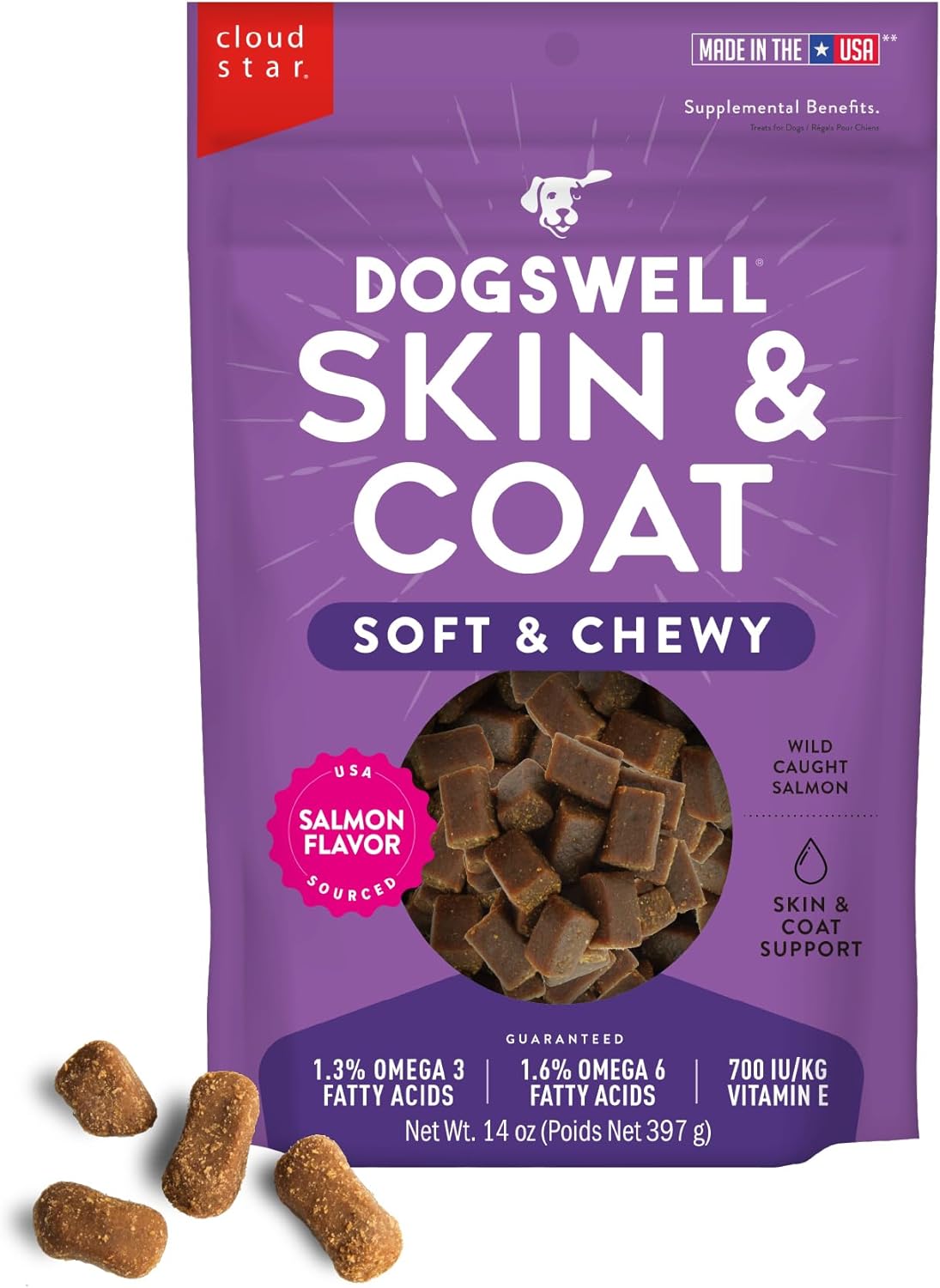 Dogswell-Skin-&-Coat-Soft-&-Chewy-Dog-Treats,-Salmon,-14-Bag-1298