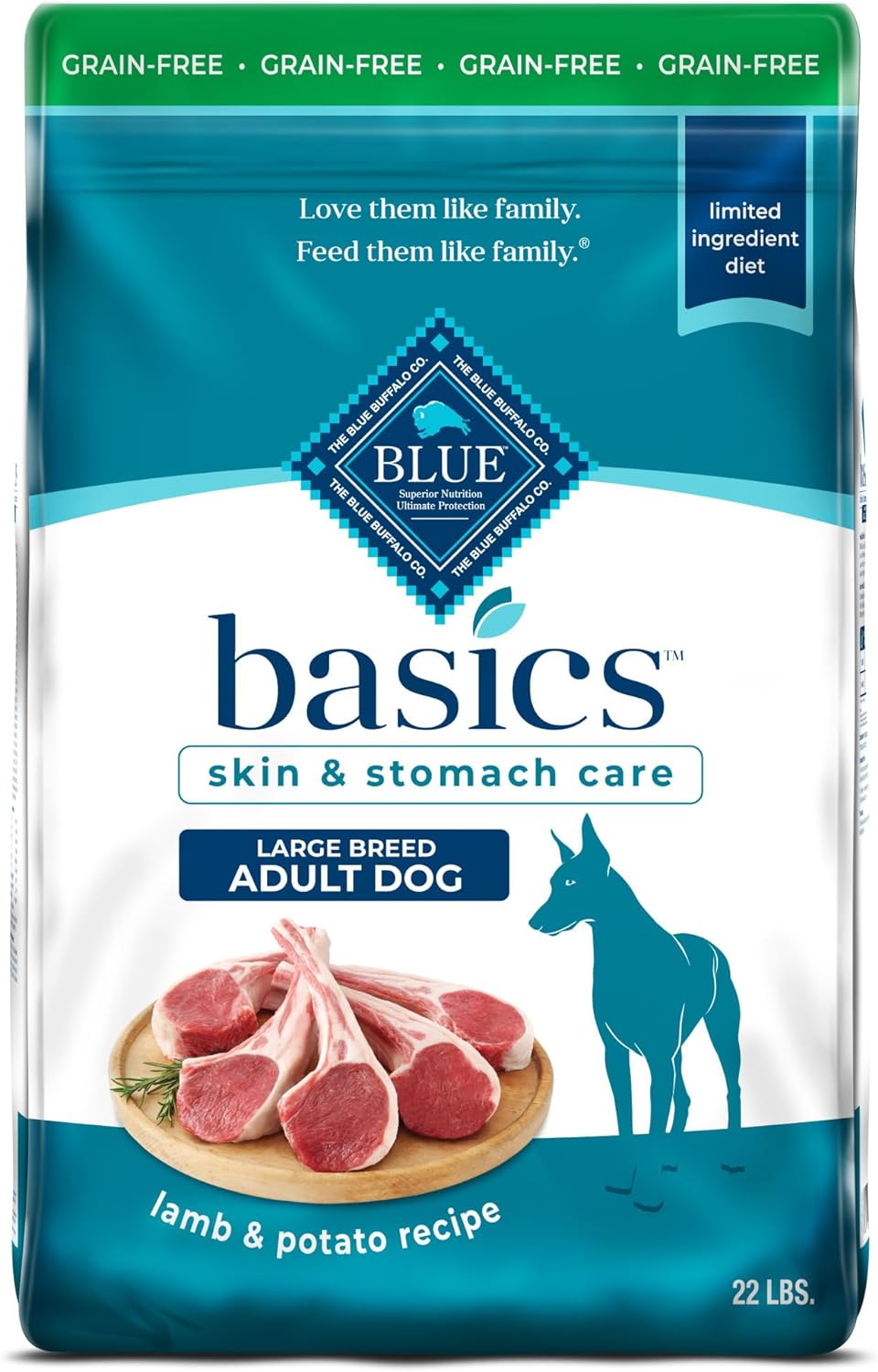 Blue-Buffalo-Basics-Adult-Large-Breed-Grain-Free-Dry-Dog-Food-for-Skin-&-1727