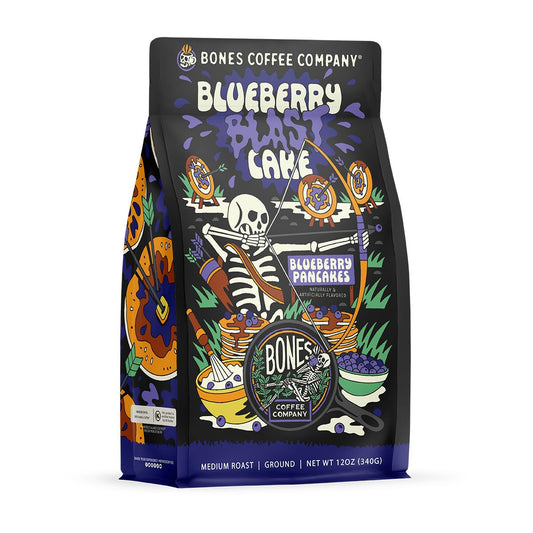 Bones-Coffee-Company-Blueberry-Blast-Cake,-Blueberry-Pancakes-Flavored-Coffee,-Medium-Roast-Low-2506