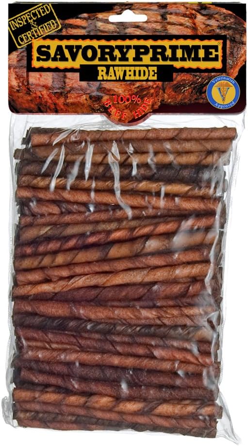 Savory-Prime-100-Pack-Basted-Twist-Sticks,-5-Inch,-Brown-----1581