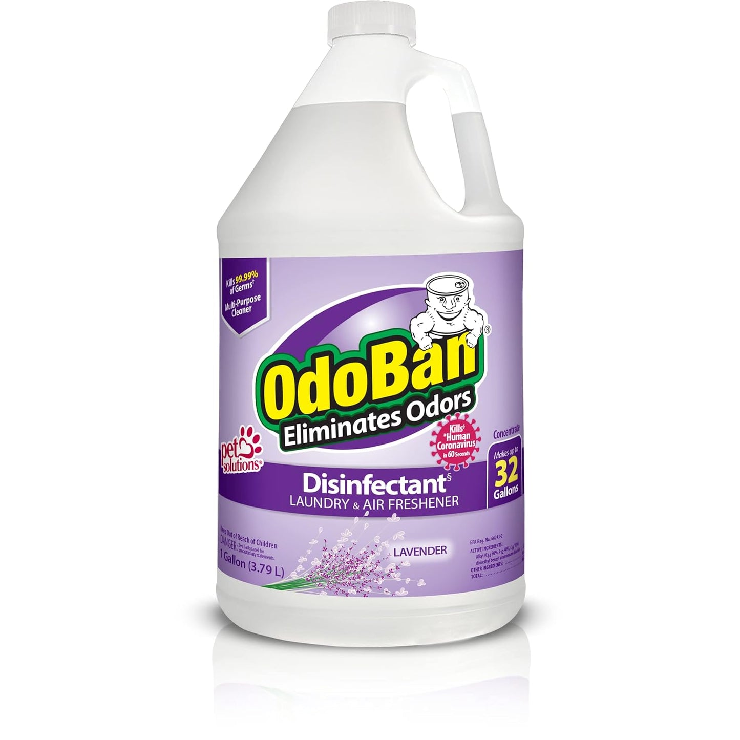 OdoBan-Disinfectant-Concentrate-and-Odor-Eliminator,-Made-in-the-USA,-Lavender-Scent,-1-Gallon---1098