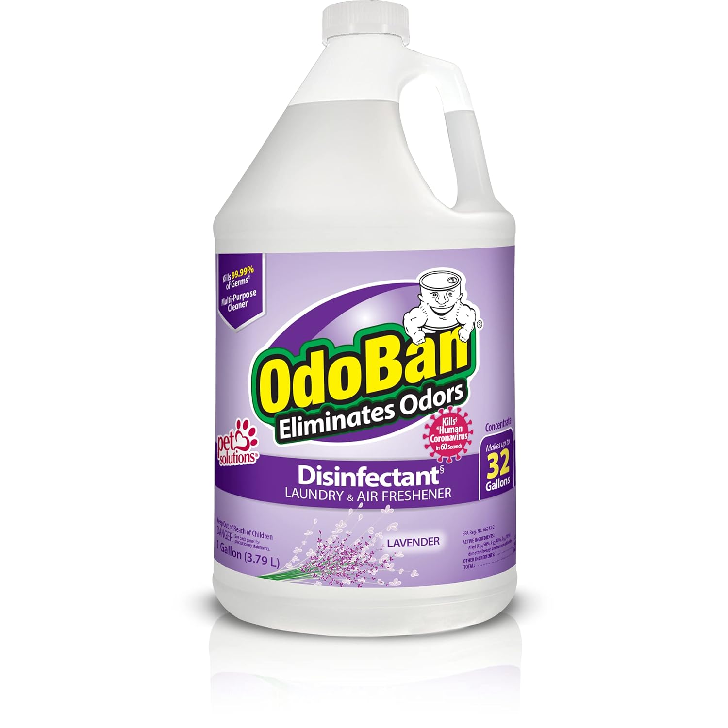 OdoBan-Disinfectant-Concentrate-and-Odor-Eliminator,-Made-in-the-USA,-Lavender-Scent,-1-Gallon---1098
