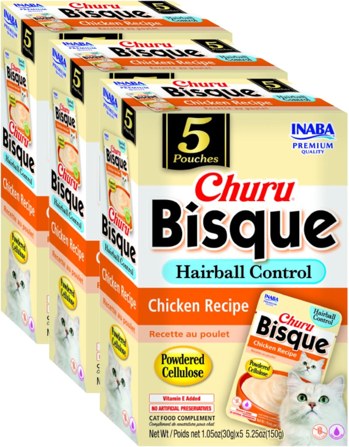 INABA-Churu-Bisque-Indoor-Care-for-Hairball-Control-for-Cats,-Creamy-Purée-Dish-Vitamin1012
