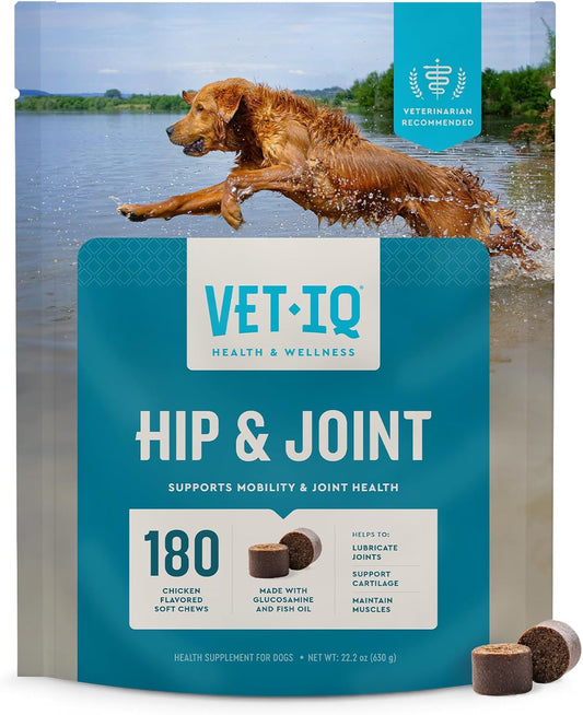 VetIQ-Glucosamine-Hip-&-Joint-Supplement-for-Dogs,-180-Soft-Chews,-Support-709