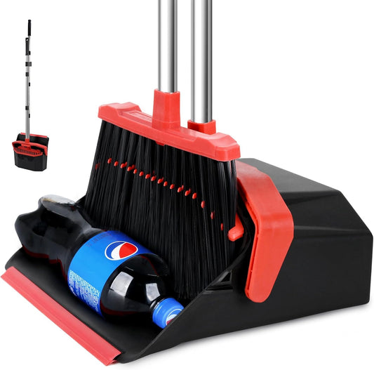 Tiumso-Upgrade-Broom-with-Dustpan-Combo-Set,-Broom-and-Dustpan-Set-with-51''-Long-Handle,-1079