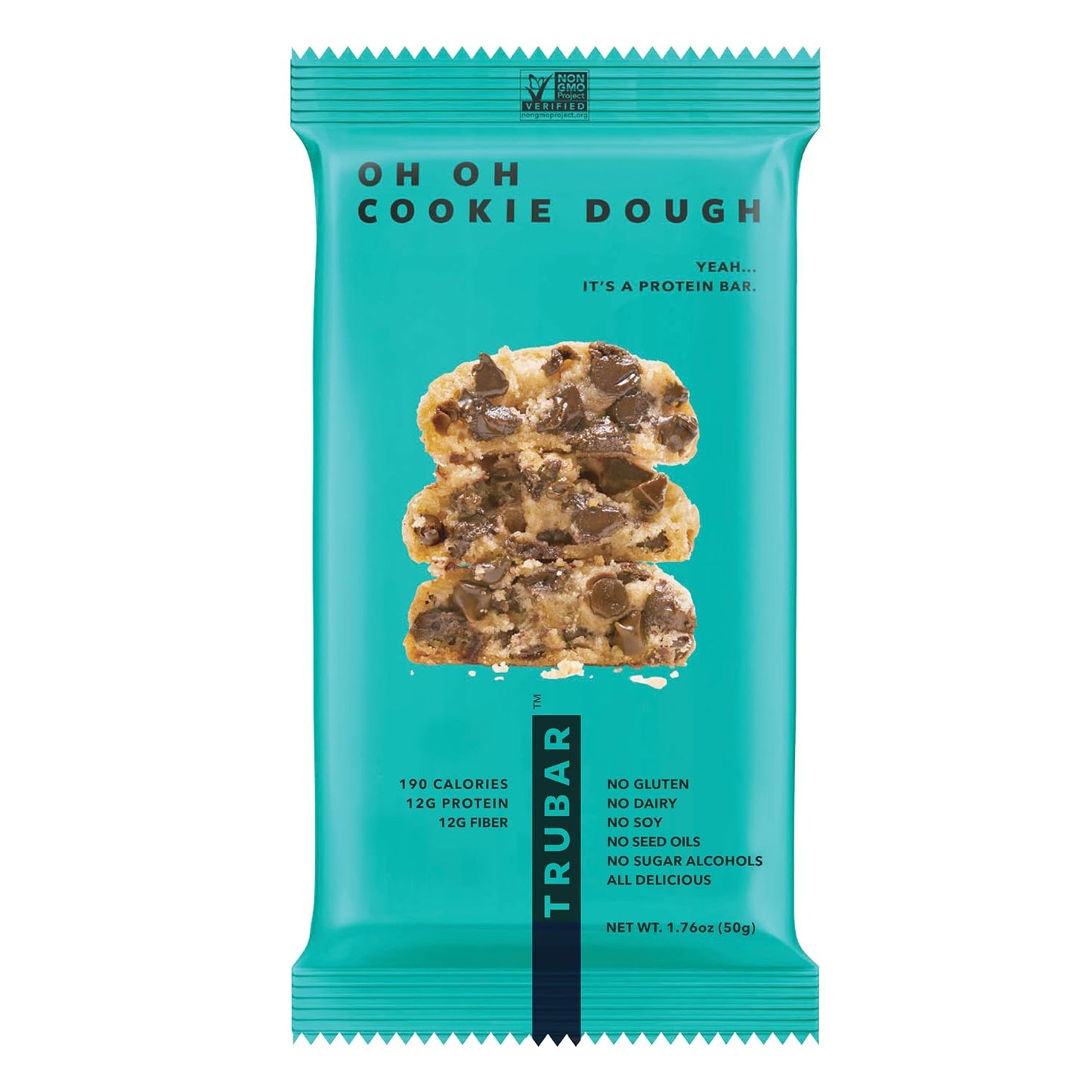 TRUBAR-Vegan-Protein-Bar,-Oh-Oh-Cookie-Dough,-Gluten-Free,-Plant--Based,-High-Fiber,-Free,-1180
