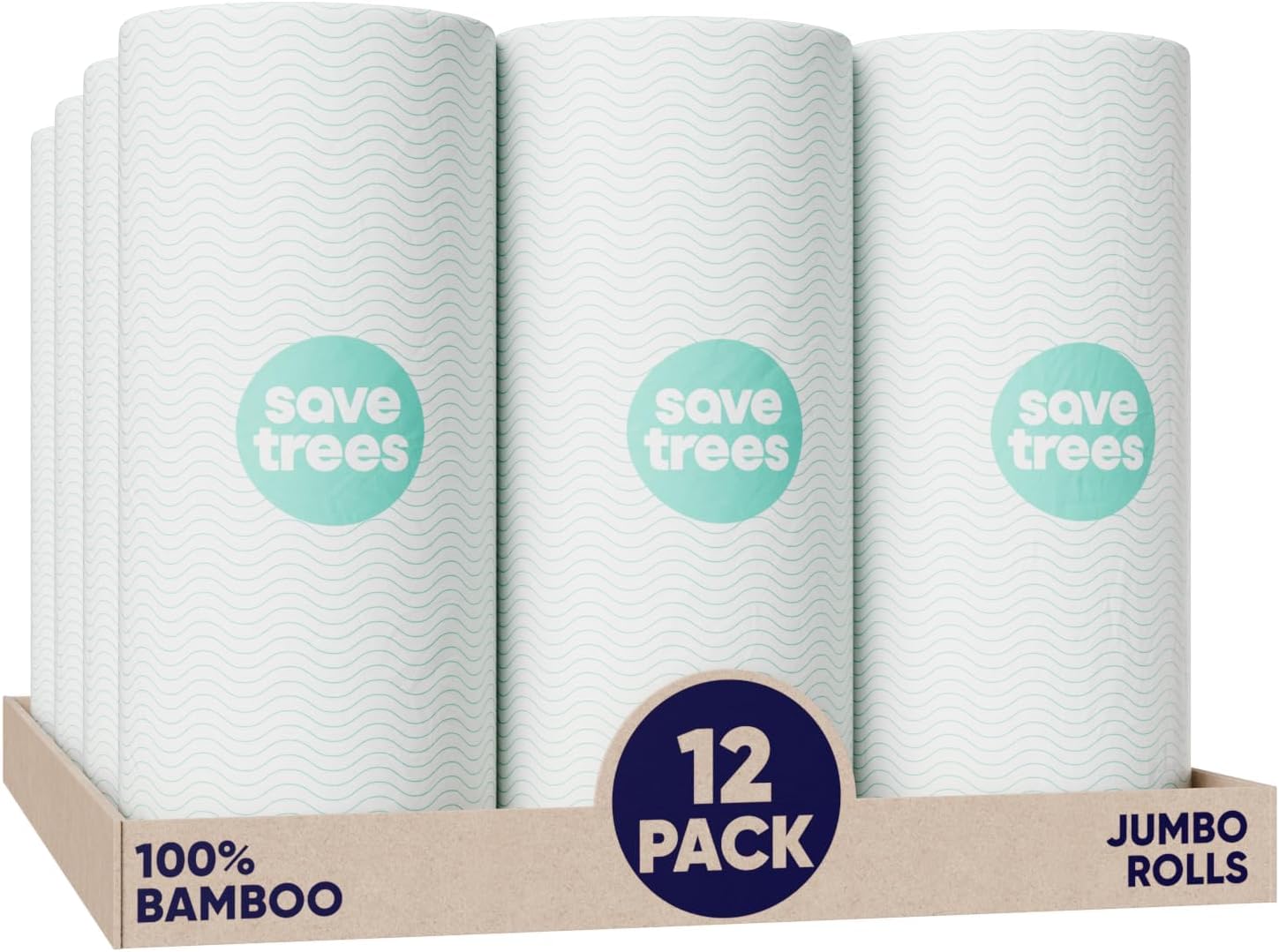 Save-Trees-Bamboo-Paper-Towels-12pk---1800-Sheets-Paper-Towel-Rolls-Ultra-Absorbent-&-486