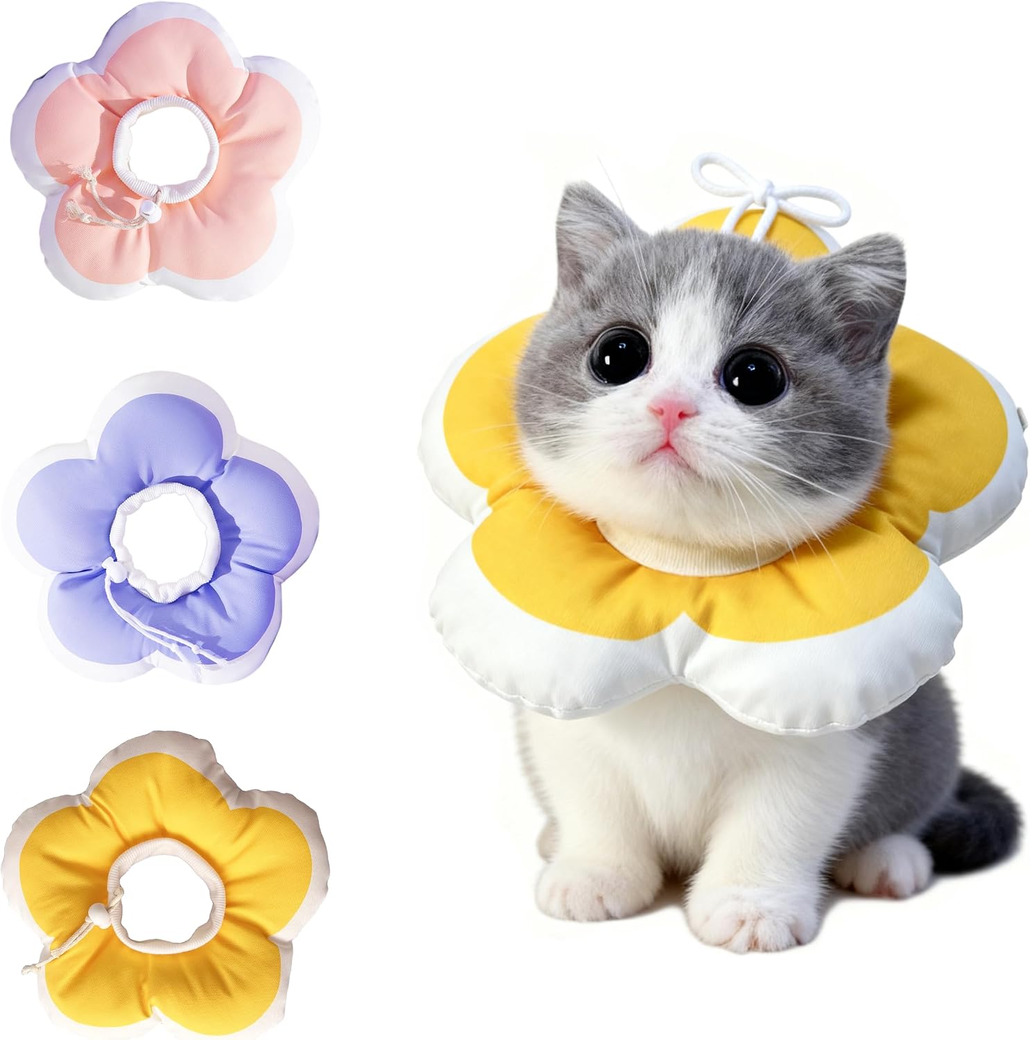 Cat-Cone-Collar-Soft,-Adjustable-Kitten-Cones-After-Surgery,-Waterproof-Kitten-e-Collar-363