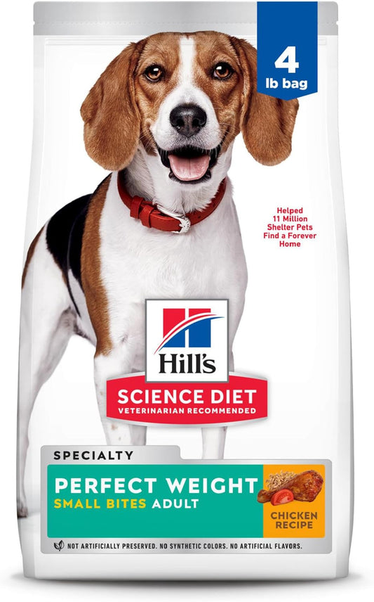 Hill's-Science-Diet-Adult-Perfect-Weight-Small-Bites-Dry-Dog-Food,-Chicken,-4-2430