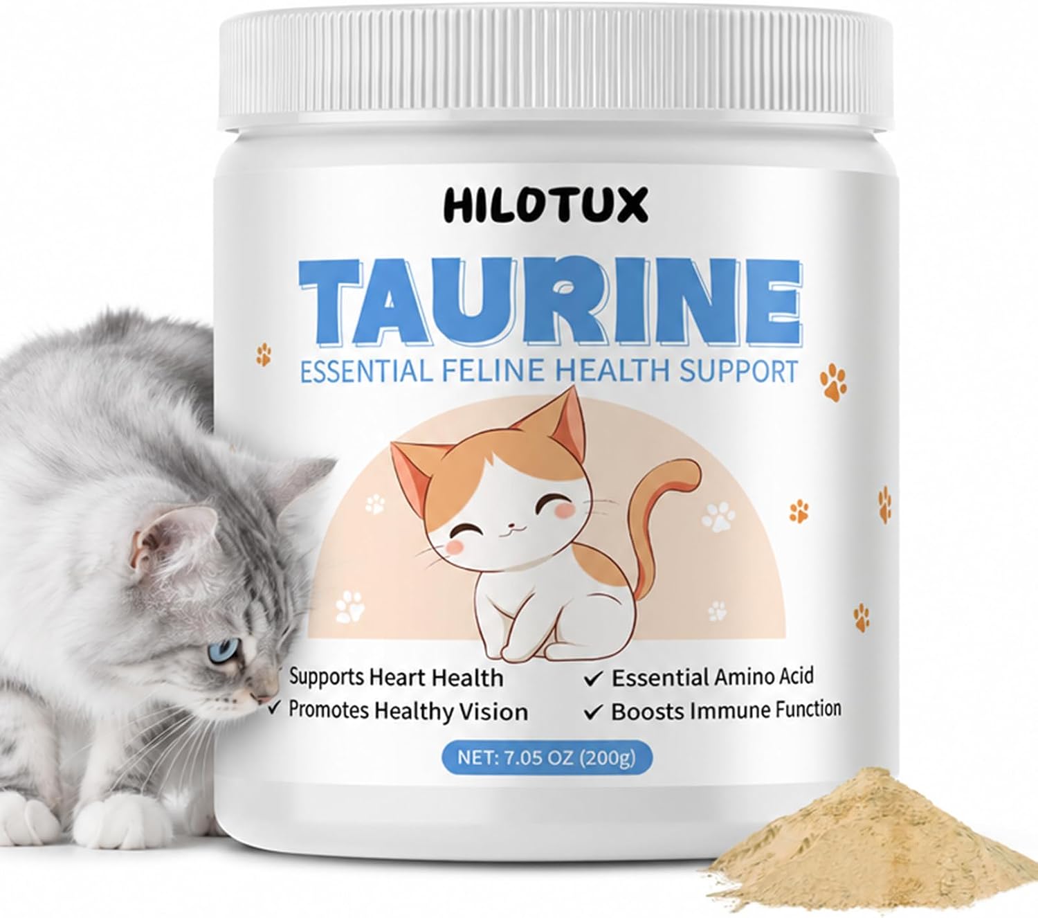 Taurine-for-Cats,-Taurine-Supplement,-Pure-Taurine-Powder-Supplement-for-Heart,-Vision,-Immunity-1112