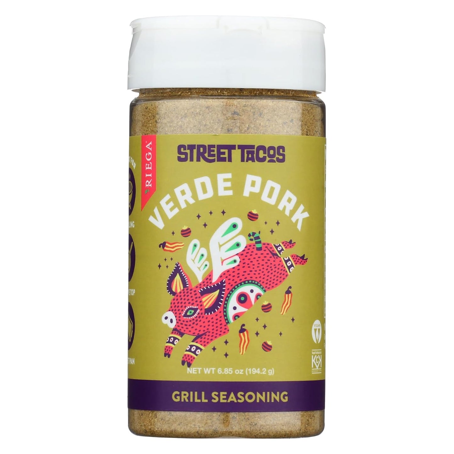 Riega-Street-Taco-Grill-Seasoning,-cerdo-verde,-6.85-onzas-(paquete-1)-551