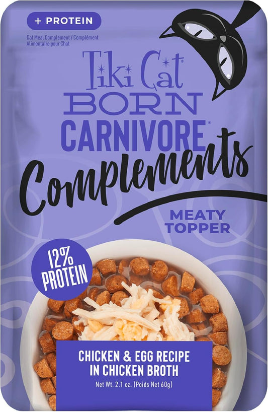 Tiki-Cat-Born-Carnivore-Complements-Wet-Cat-Food-Topper,-Chicken-&-2.1-Pouch-Count)547