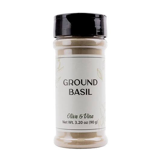 Olive-&-Vine-Ground-Basil,-Herbaceous-Flavor,-Seasoning-for-Pasta,-Soups,-Salads,-183