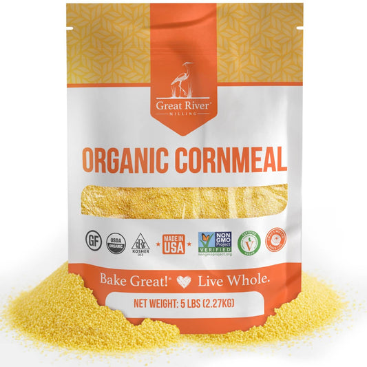Great-River-Milling-Organic-Medium-Grind-Cornmeal-|-USDA-Organic,-Gluten-Free,-Kosher-Hearty-176