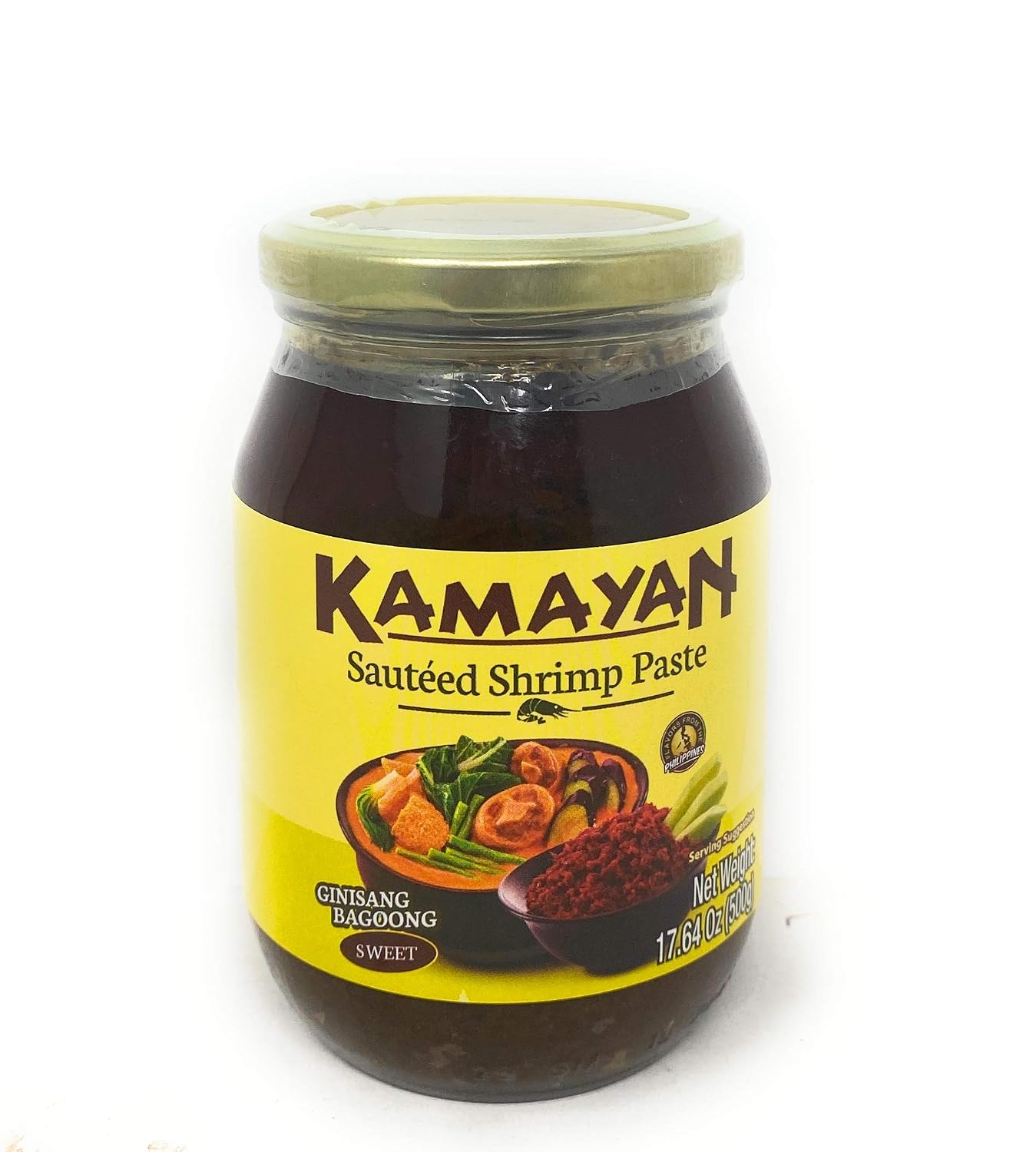 Kamayah-Sauteed-Shrimp-Paste-Ginsang-Bagoong-Sweet-17.64oz-(500g),-1-Pack---124