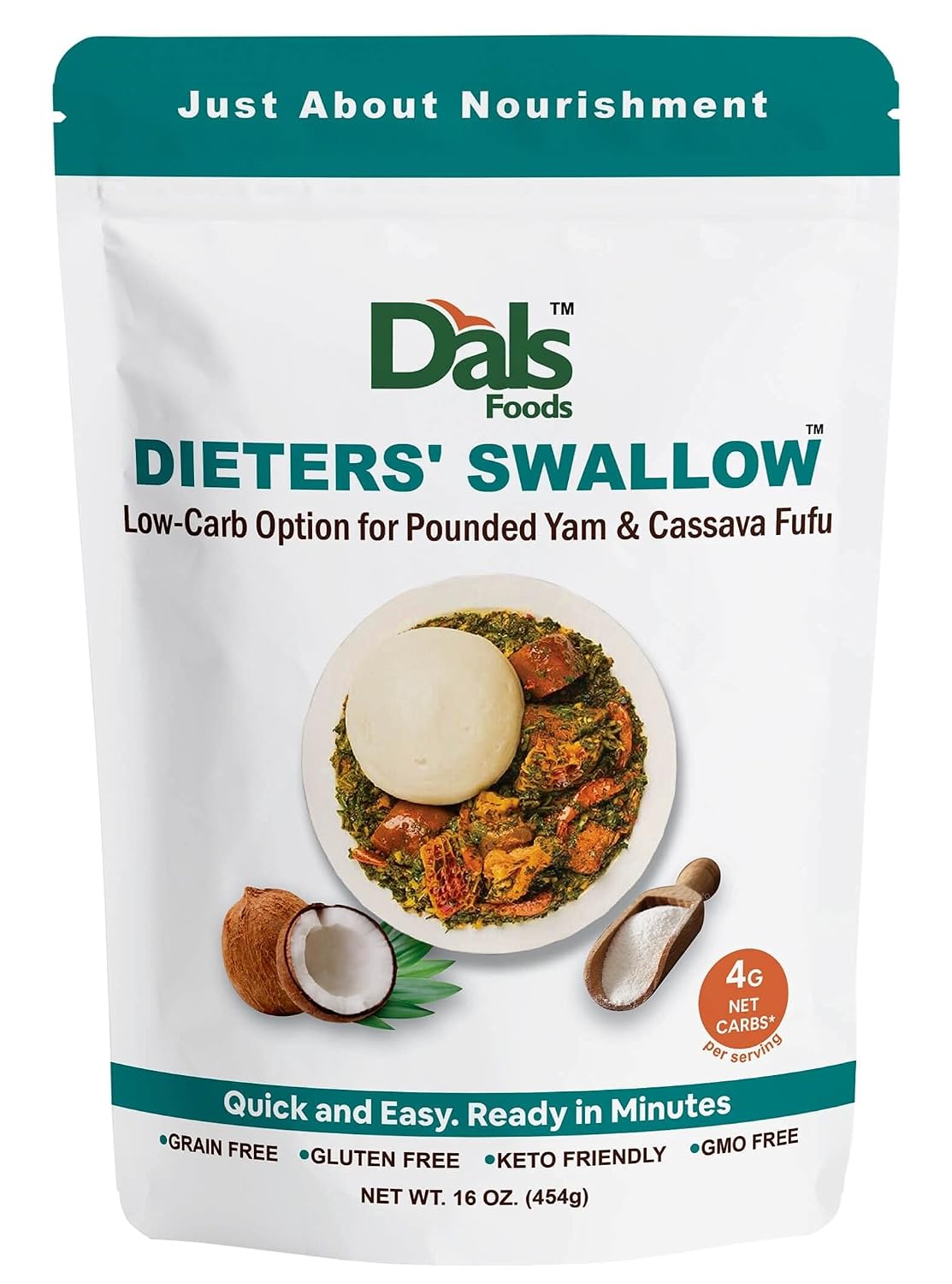 Dals-Foods-Healthy-Nutritious-Fufu,-Dieters'-Swallow-|-1-Natural-Flour,-Low-Carb,-317