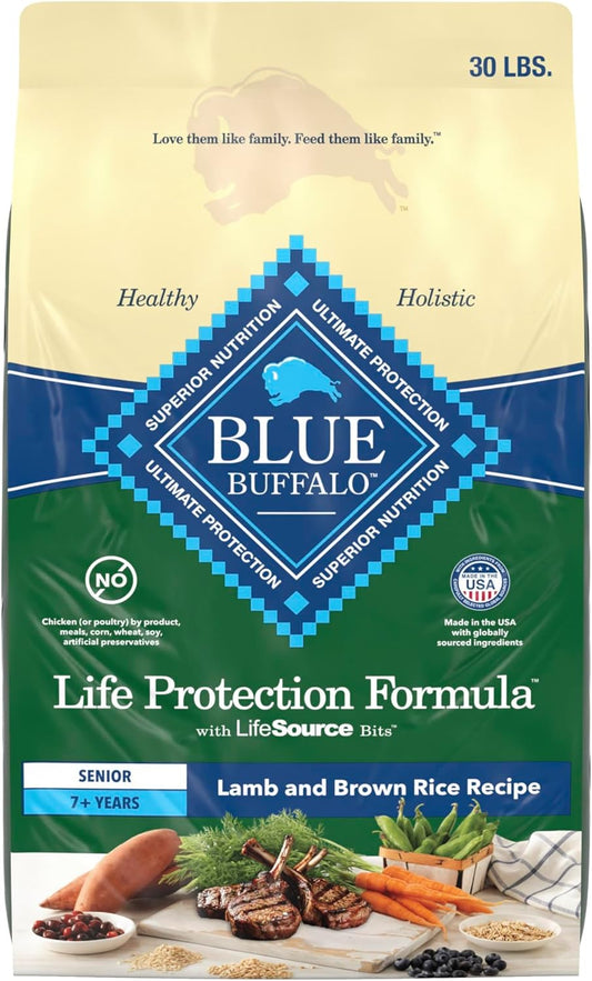 Blue-Buffalo-Life-Protection-Formula-with-LifeSource-Bits,-Senior-7+-Dry-Dog-Food,-1307