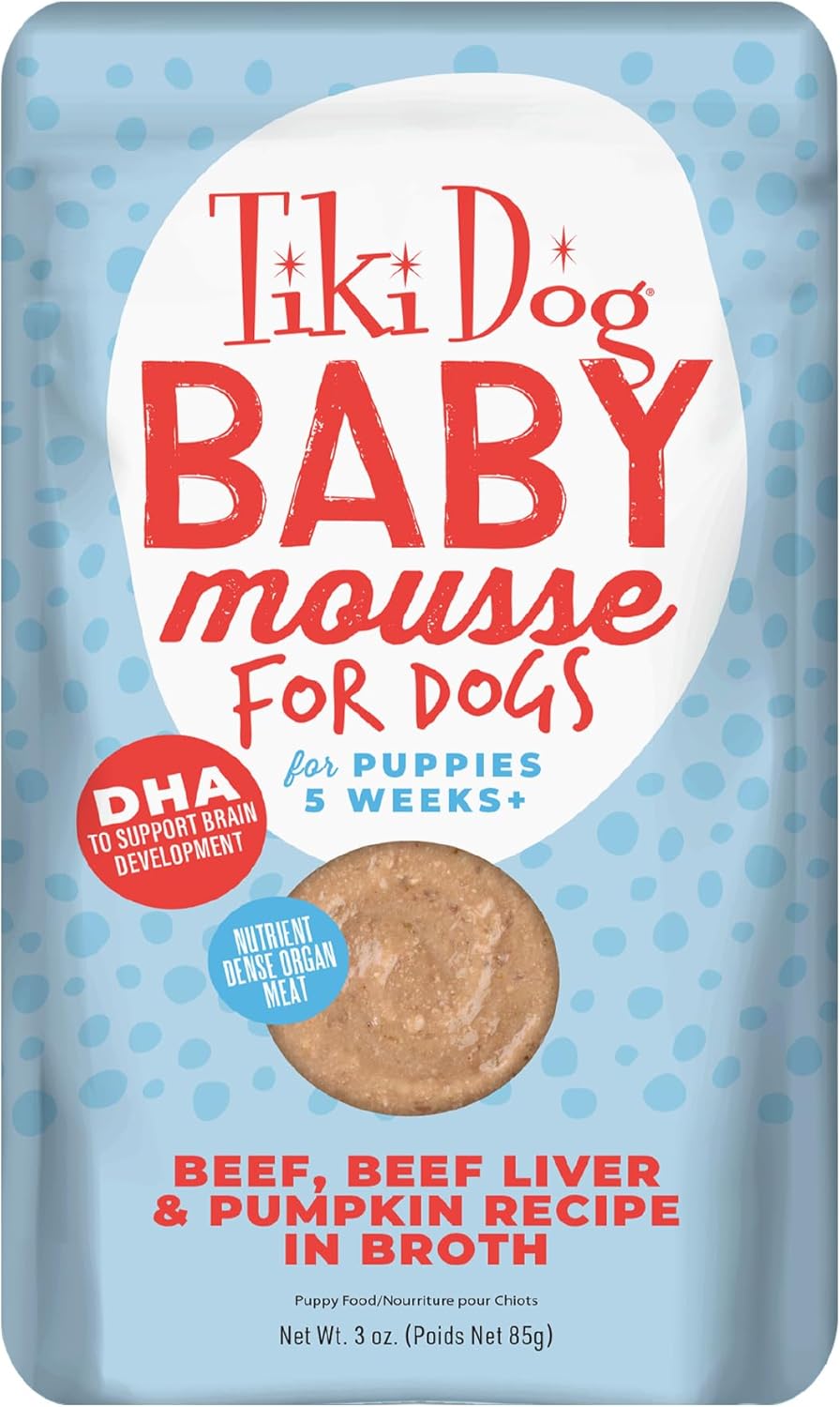 Tiki-Dog-Baby-Mousse-Wet-Dog-Food-for-Puppies,-Beef-&-Beef-Liver,-971